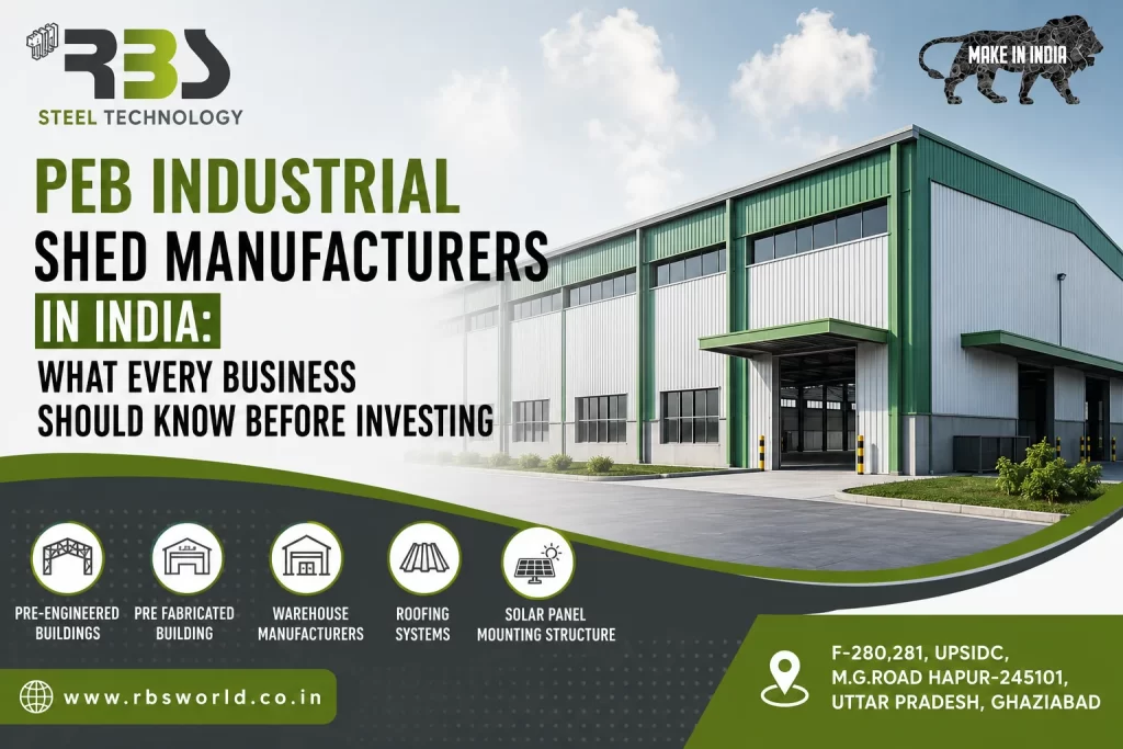 PEB Industrial Shed Manufacturers in India